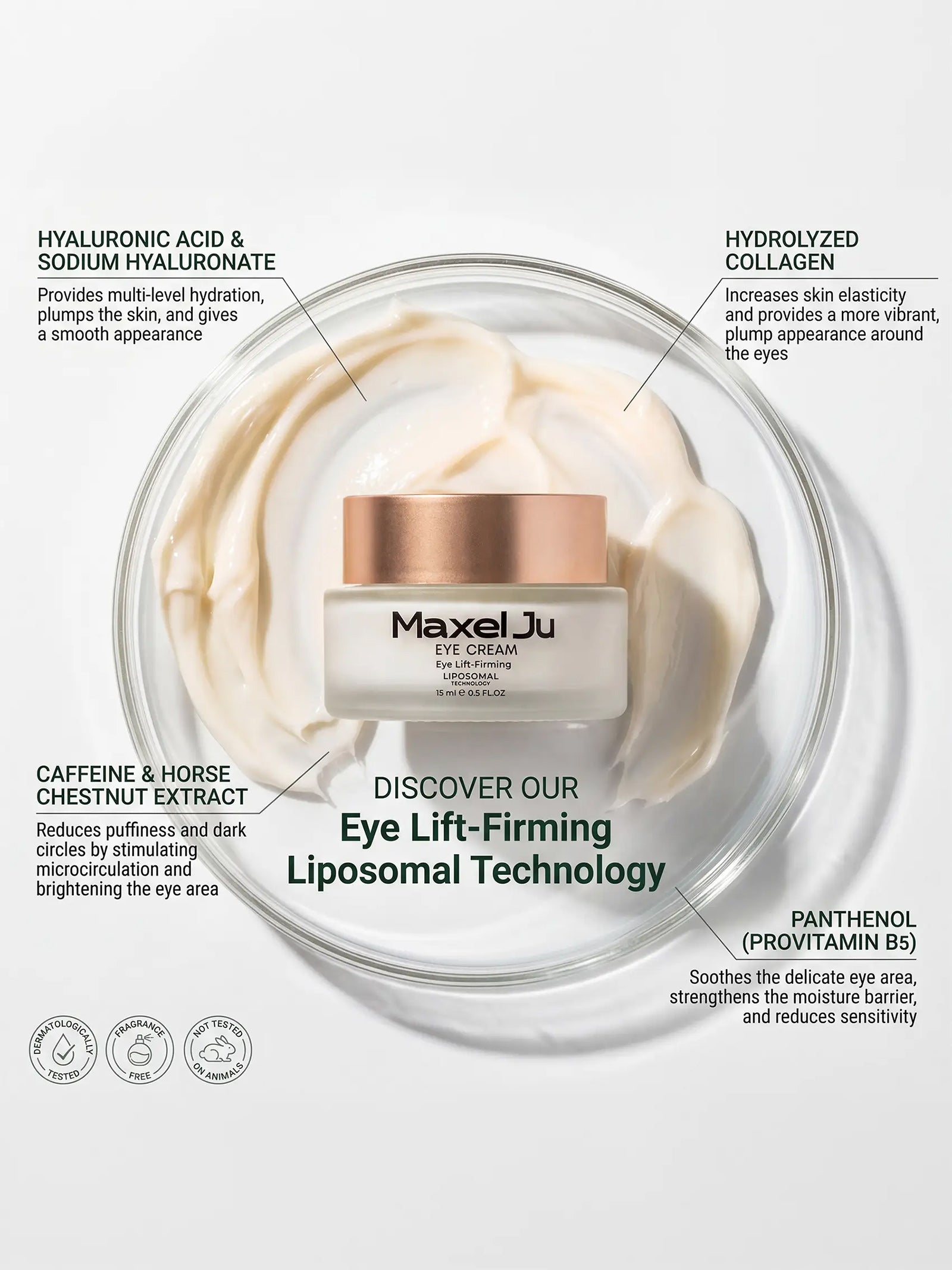 Eye Cream - Firming Eye Cream for Dark Circles and Puffiness
