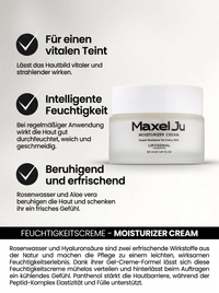 MAXEL JU Hydrating Toner (200 ML) Hyaluronsäure Serum (30 ML) Feuchtigkeitscreme (50 ML) Intensivpflege-Set
