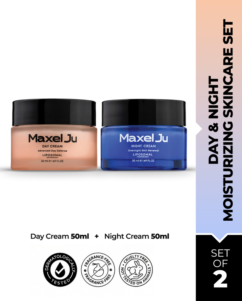 MAXEL JU Day Cream (50 ML) Night Cream (50ML) Day and Night Moisturizing Care Set