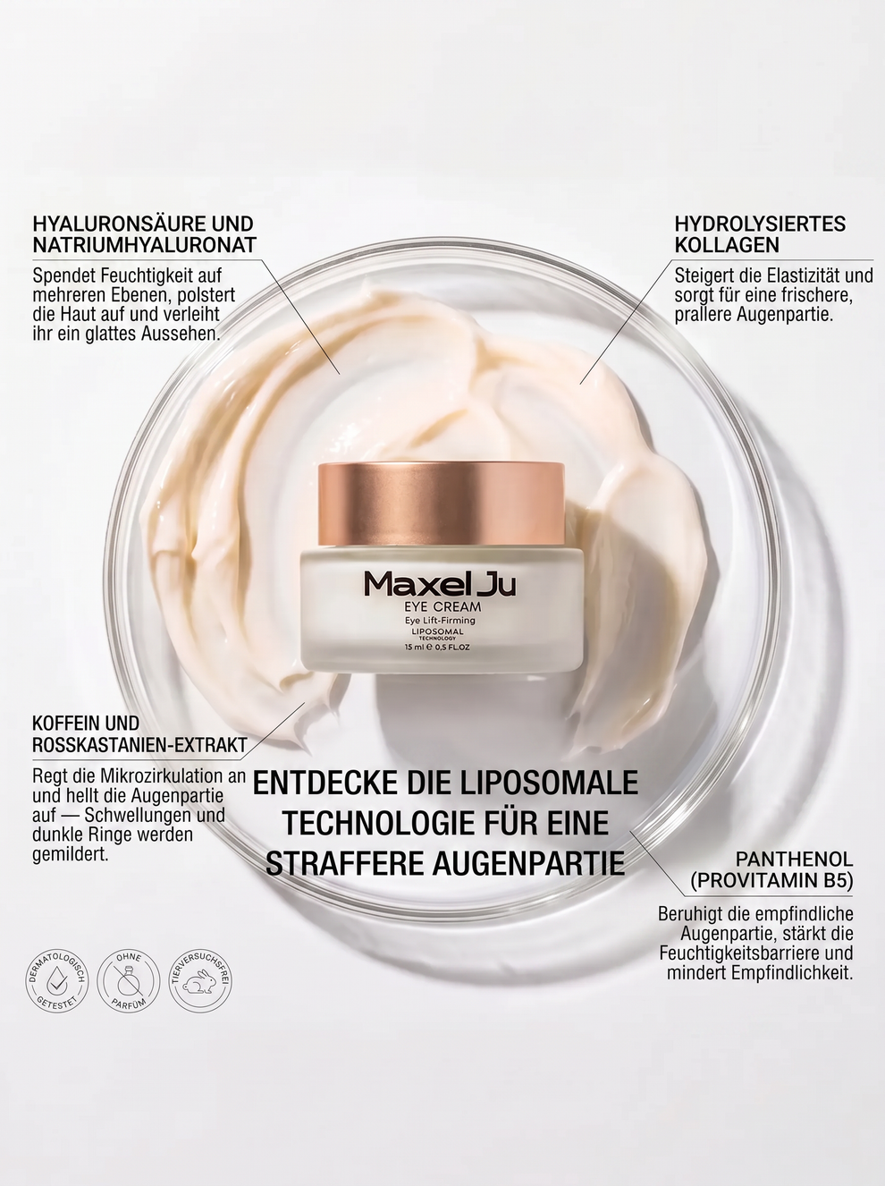 Eye Cream - Straffende Augencreme gegen Augenringe und Tränensäcke
