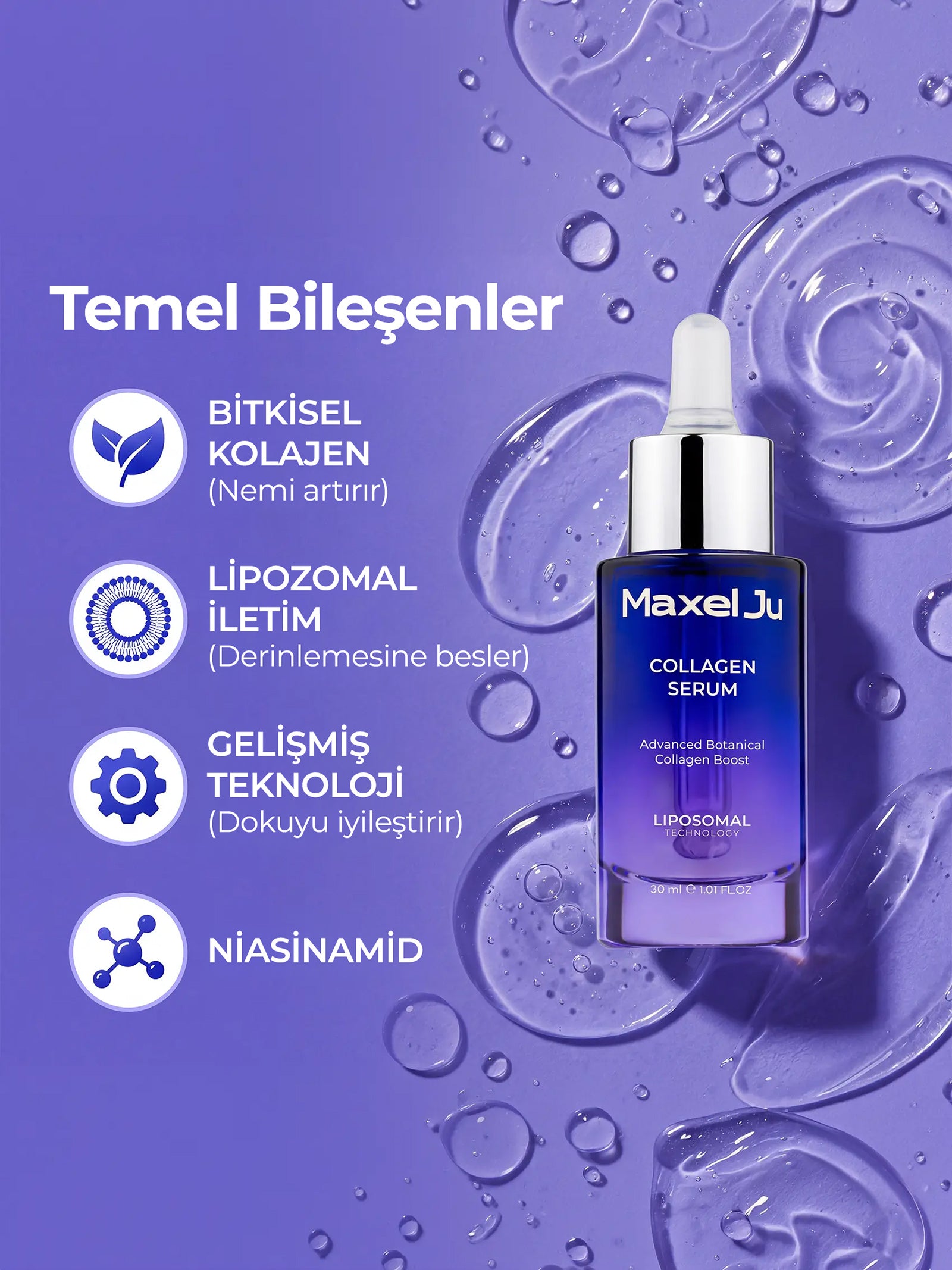 Collagen Serum - Sıkılaştırıcı ve Dolgunlaştırıcı Serum