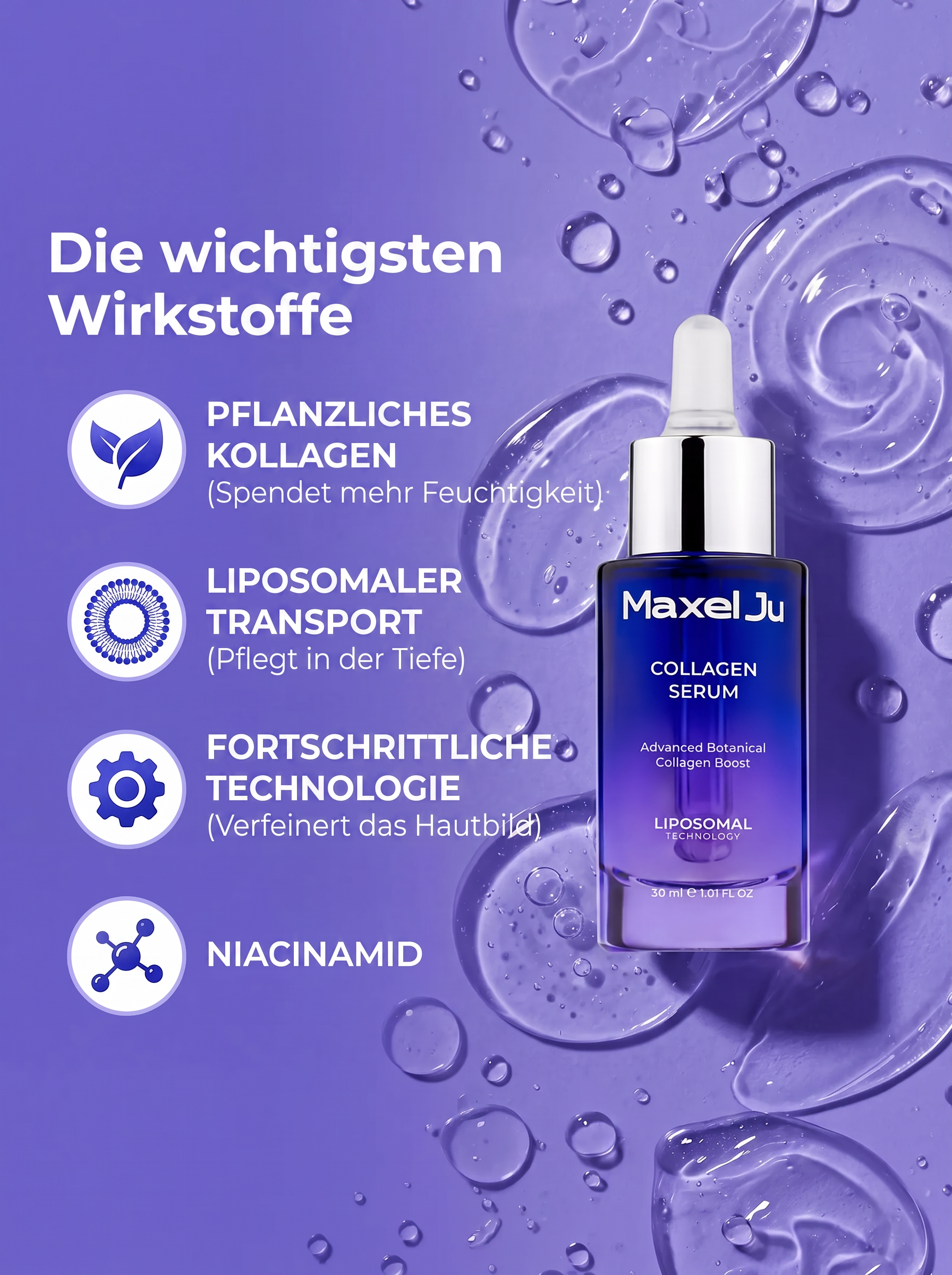 Kollagen-Serum - Straffendes und aufpolsterndes Serum