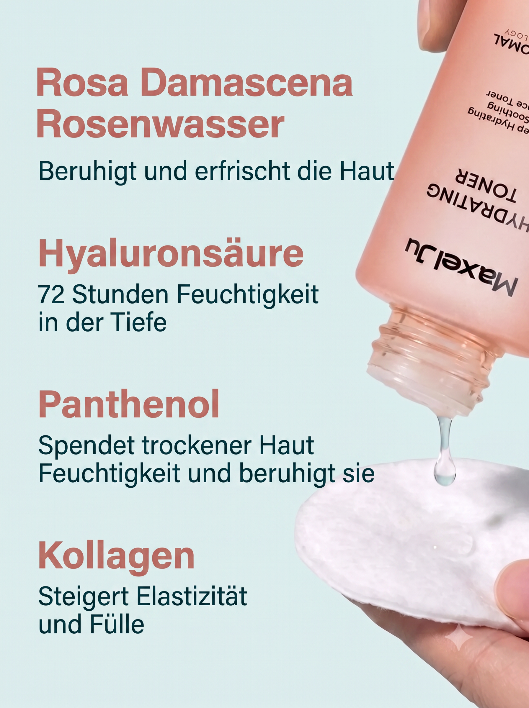 Hydrating Toner - Feuchtigkeitsausgleichendes und regenerierendes Gesichtswasser (Für trockene und empfindliche Haut)
