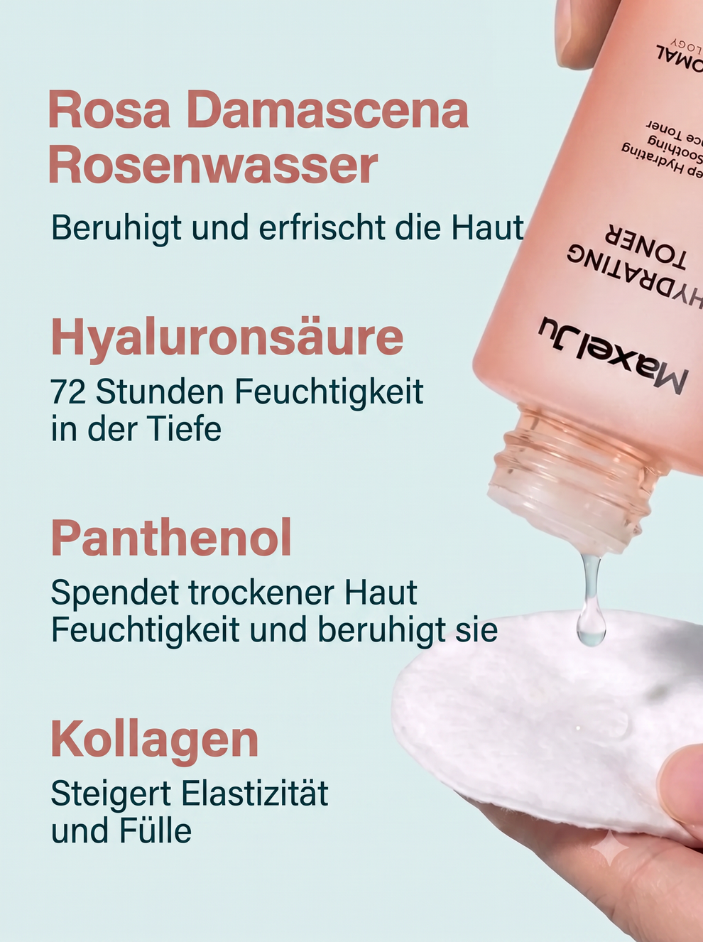 Hydrating Toner - Feuchtigkeitsausgleichendes und regenerierendes Gesichtswasser (Für trockene und empfindliche Haut)