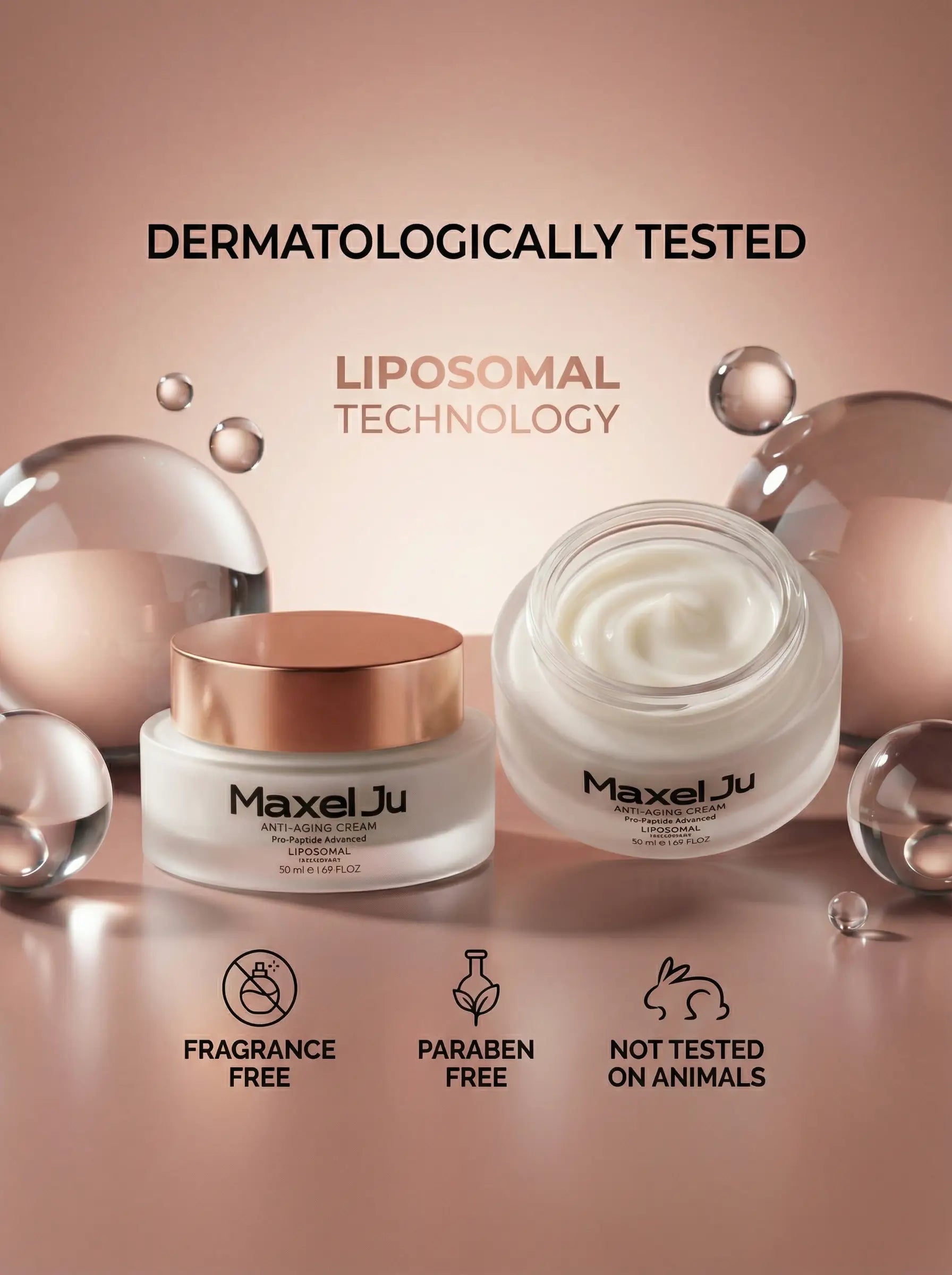 Image of Maxel JU Anti-Aging Cream ingredients detail
