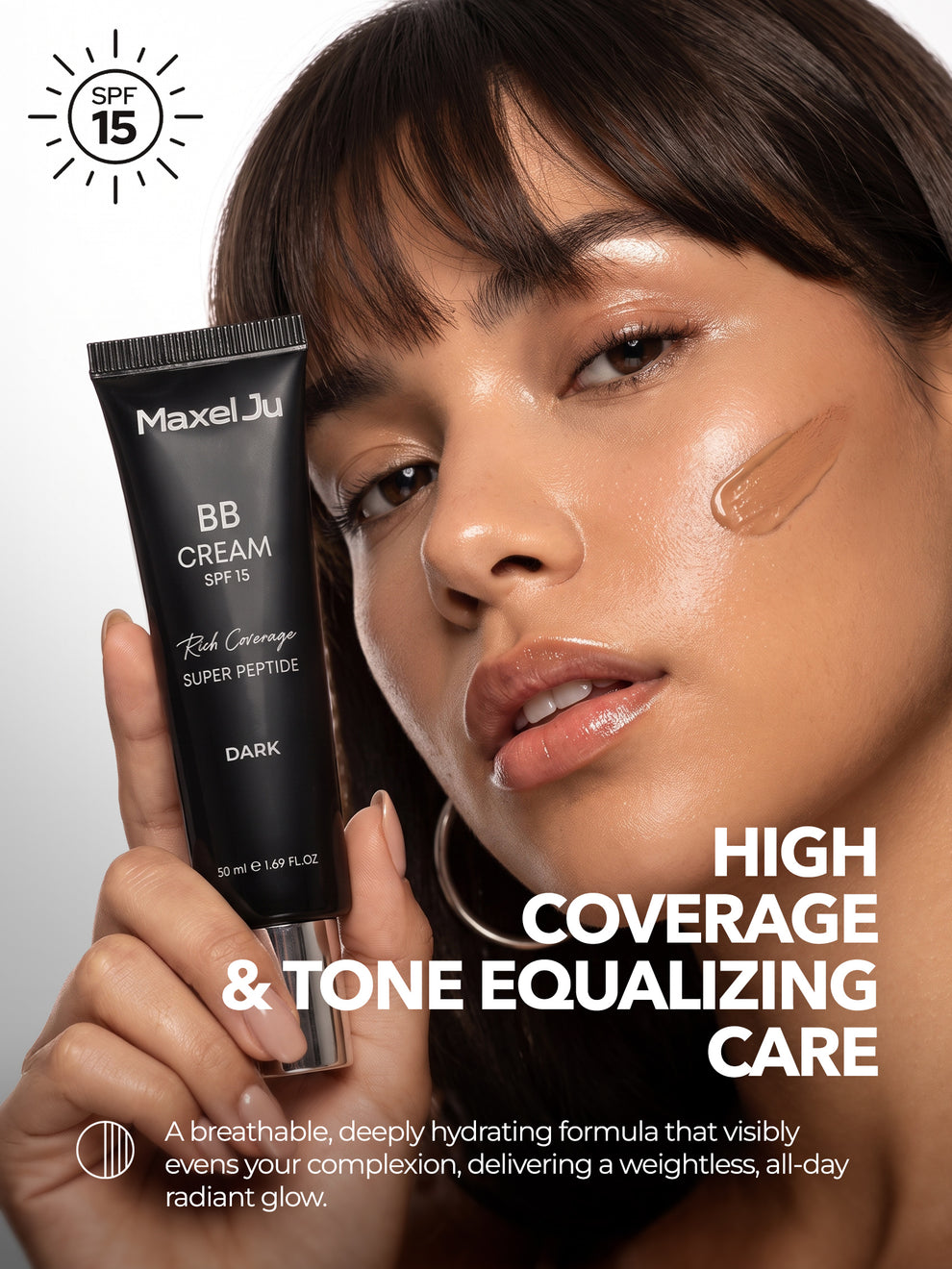 BB Cream SPF 15 Dark - High Coverage & Tone-Evening Care Cream