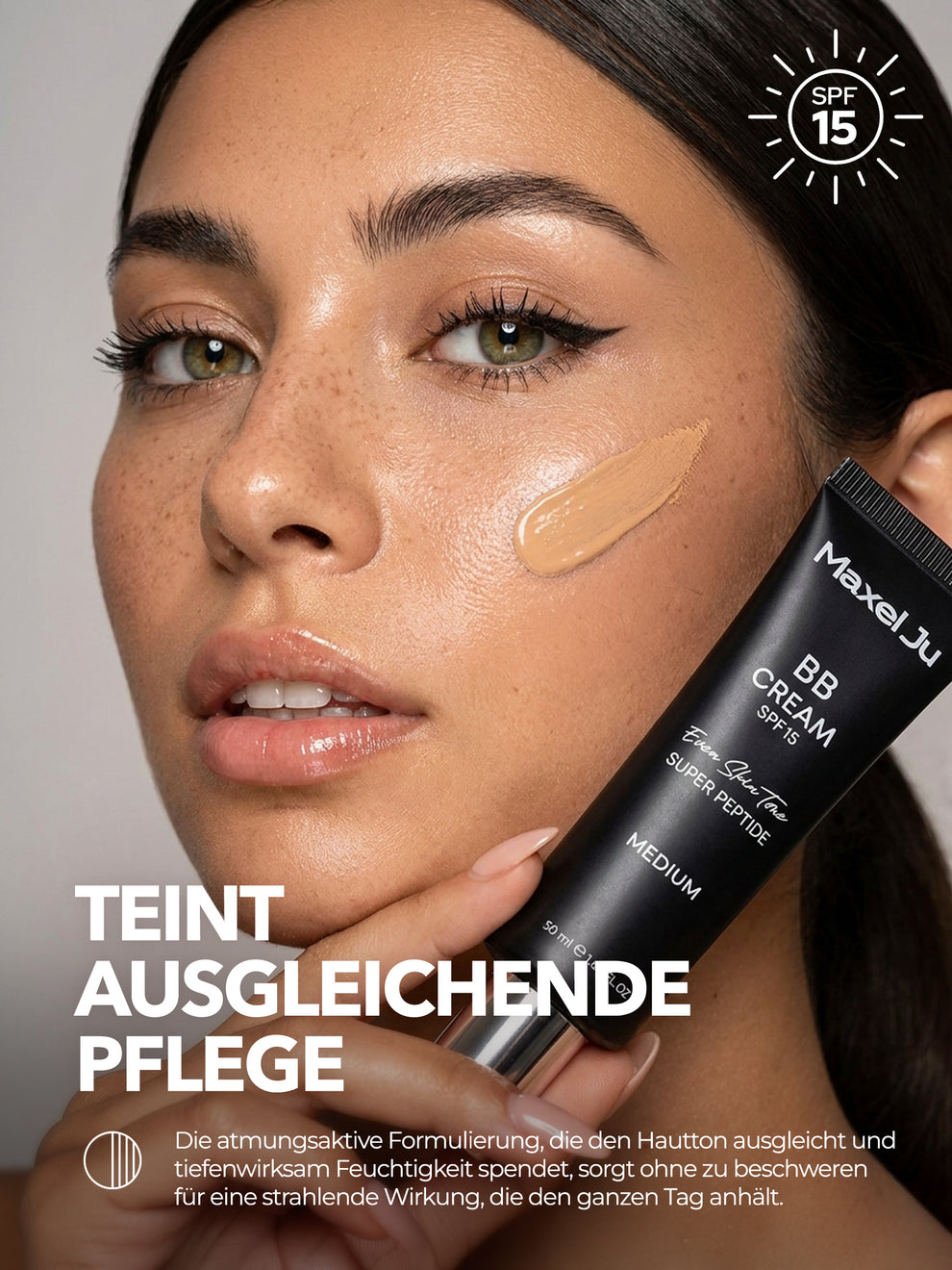 BB Cream SPF 15 Medium - Tonausgleichende Pflegecreme 