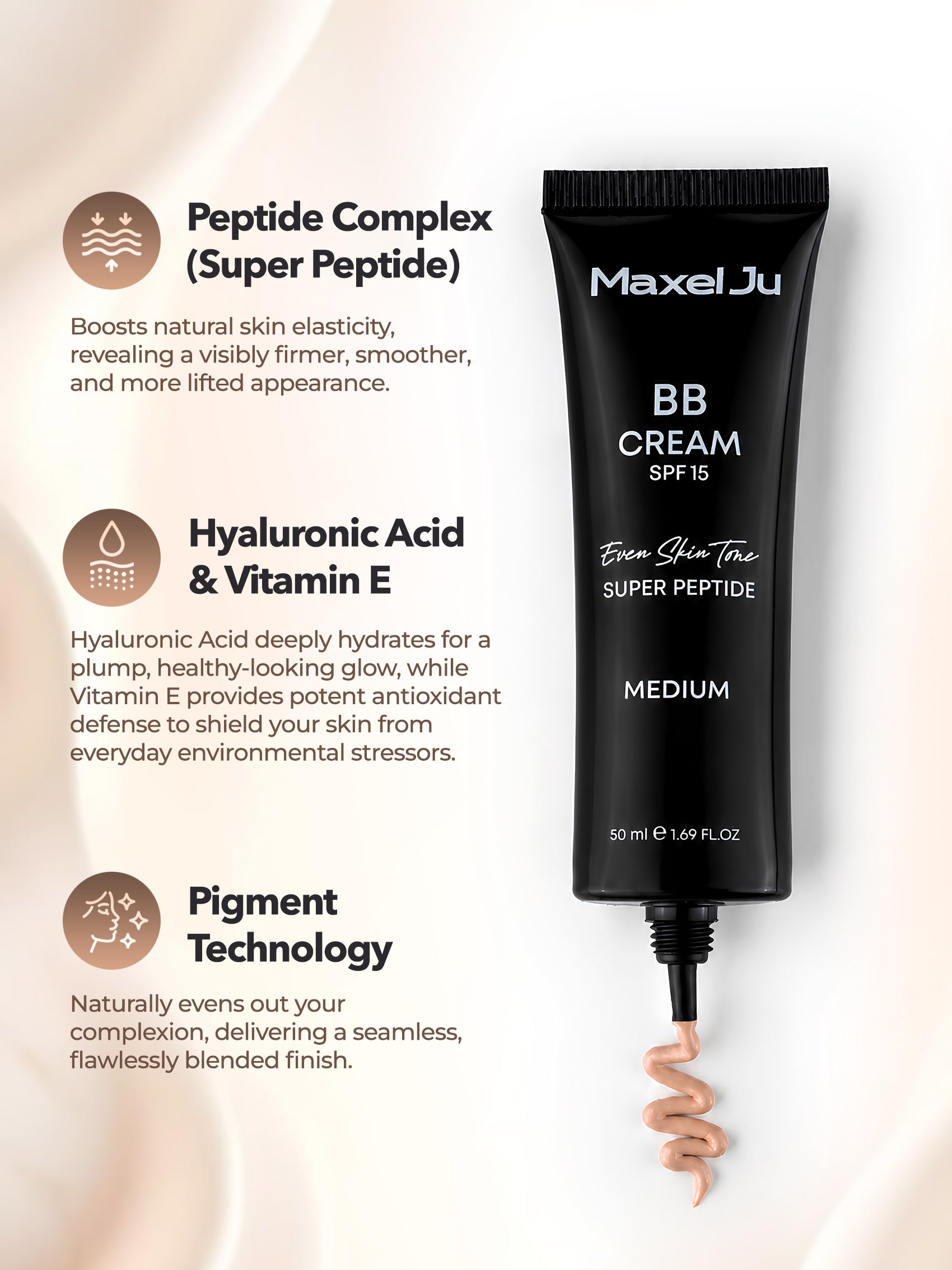 BB Cream SPF 15 Medium - Tone-Evening Care Cream 