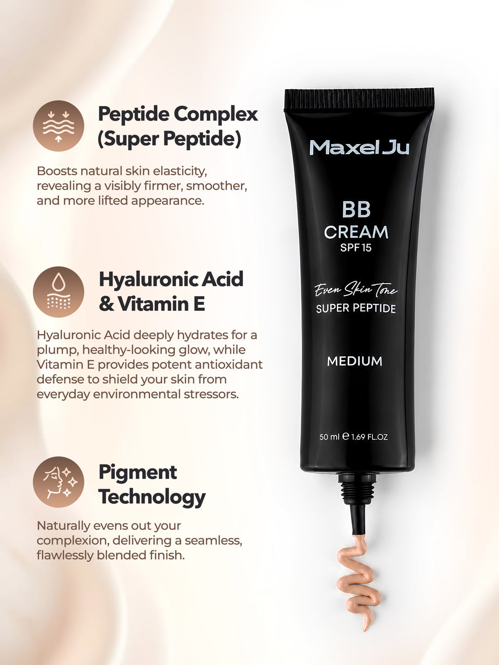 BB Cream SPF 15 Medium - Tone-Evening Care Cream 