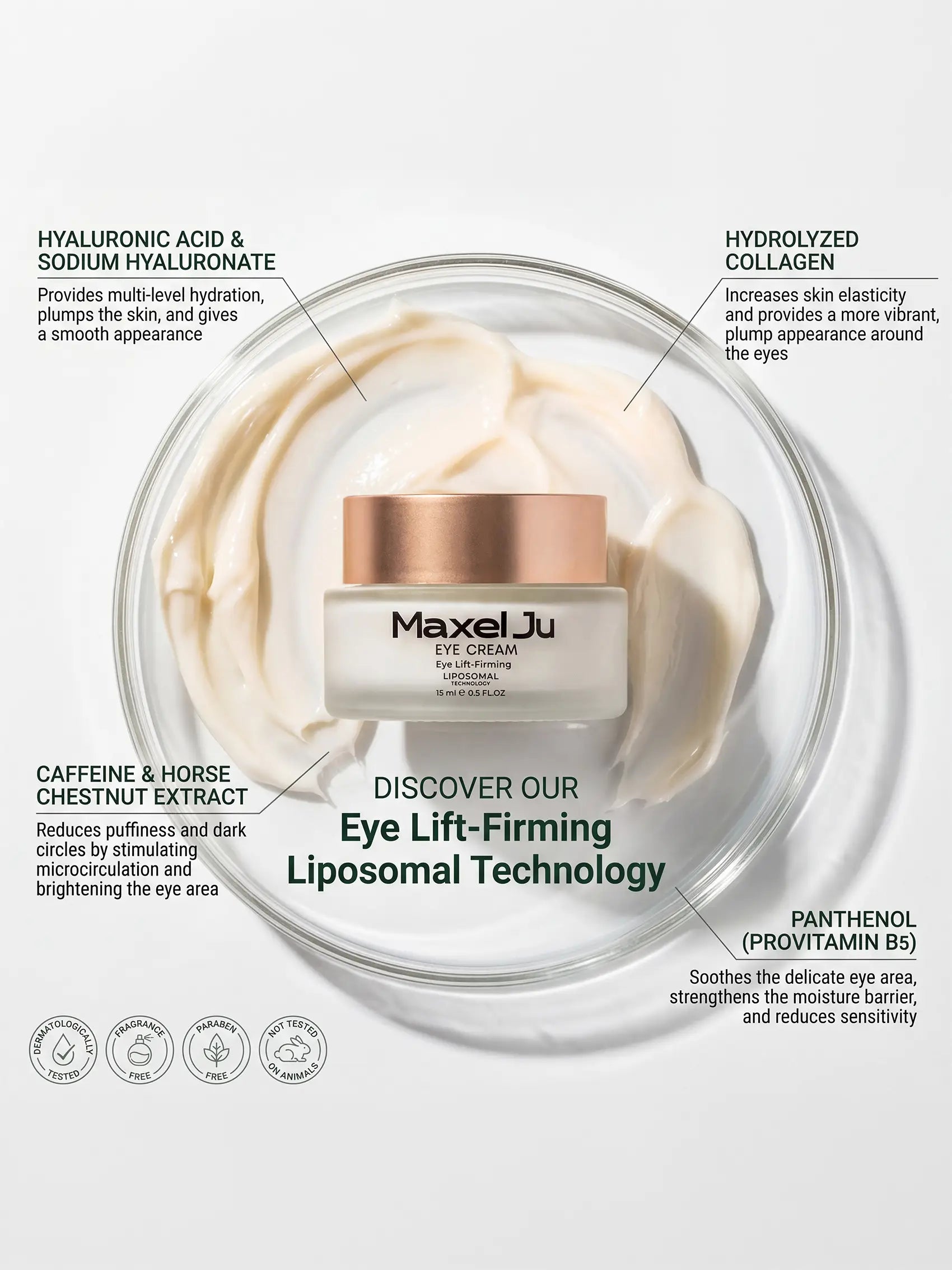 Image of Maxel JU Eye Cream benefits