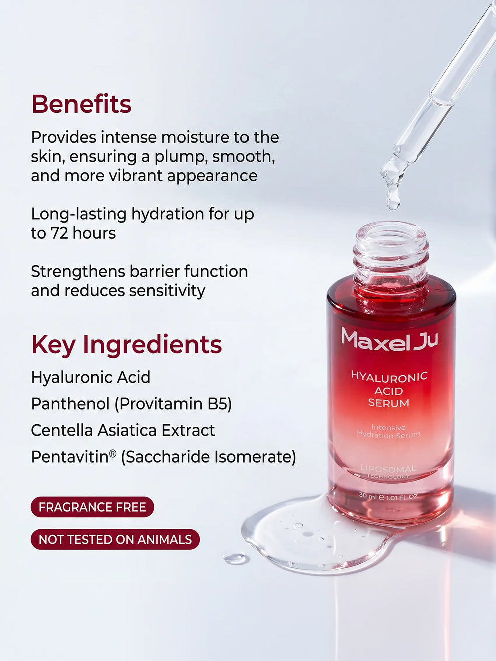 Hyaluronic Acid Serum - Intense Moisturizing and Plumping Serum