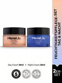 MAXEL JU Nachtcreme (50 ML) Tagescreme (50 ML) Feuchtigkeitspflegeset für Tag und Nacht