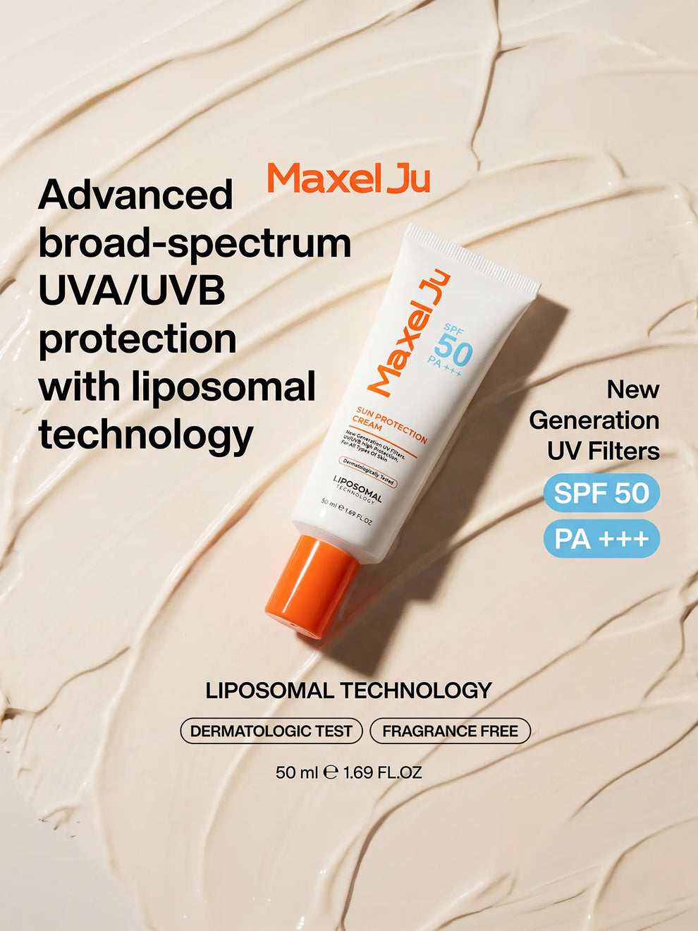50+ SPF Sun Protection Cream - Sunscreen