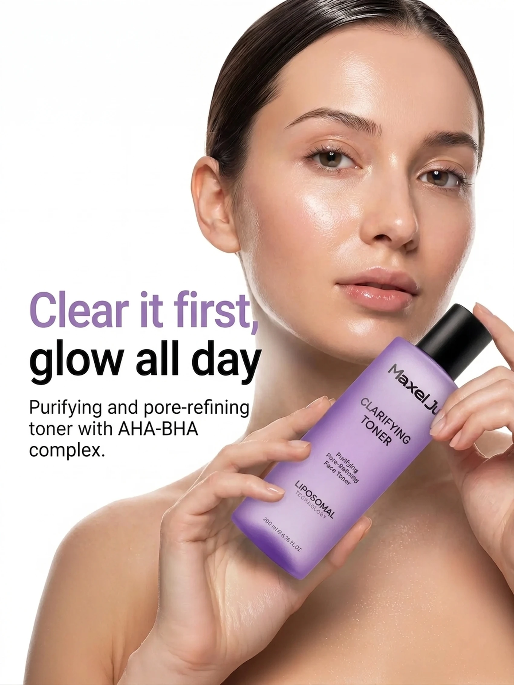 Maxel JU Clarifying Toner with packaging