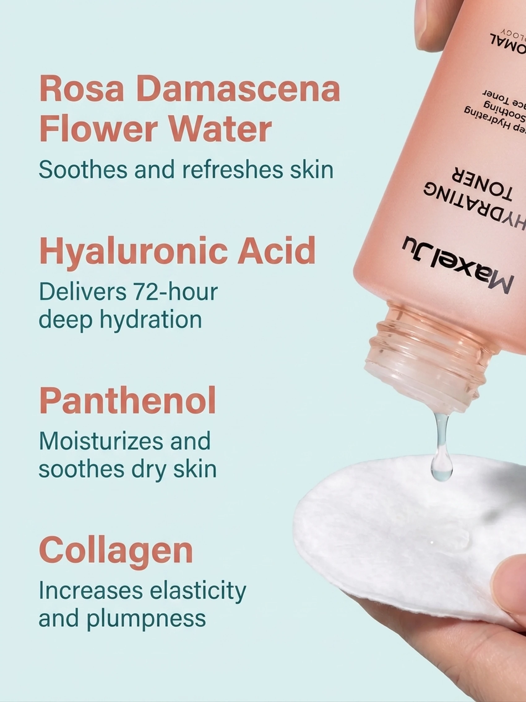 Maxel JU Hydrating Toner detail